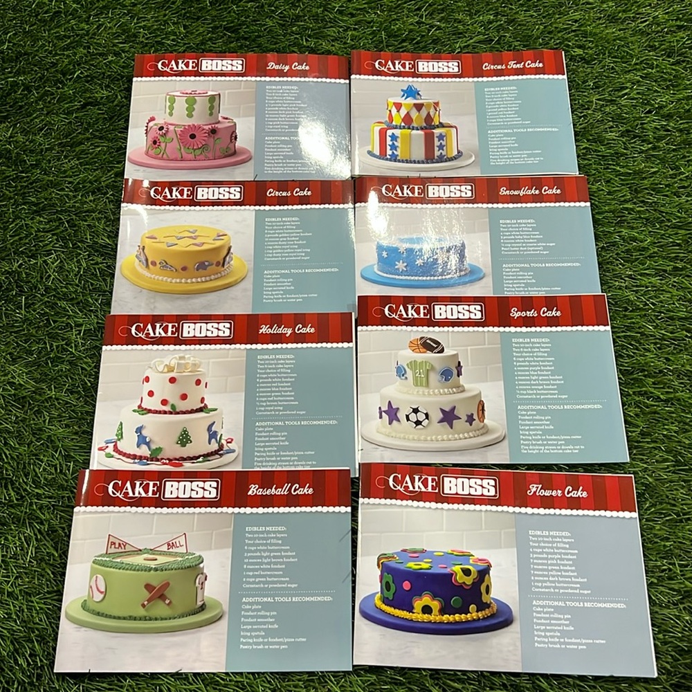 Cake Boss Recipe Card/Books - 8 laminated Cake Recipes
